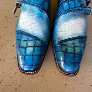 Stacy Adams Blue and Brown Memory Foam Shoes